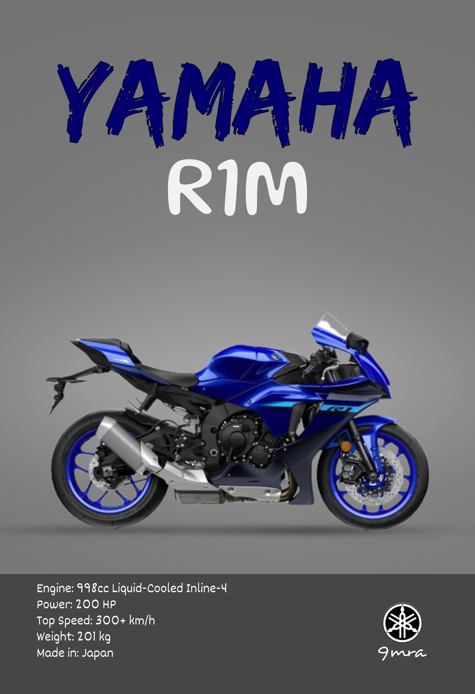 Yamaha R1m Poster